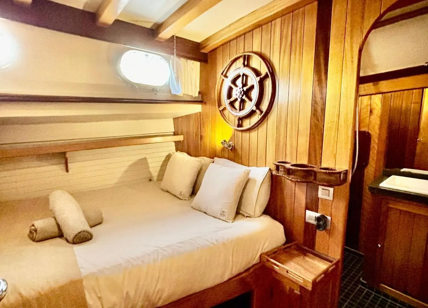 Wooden Boat- La Goletta Hotel Barcelona Spain
